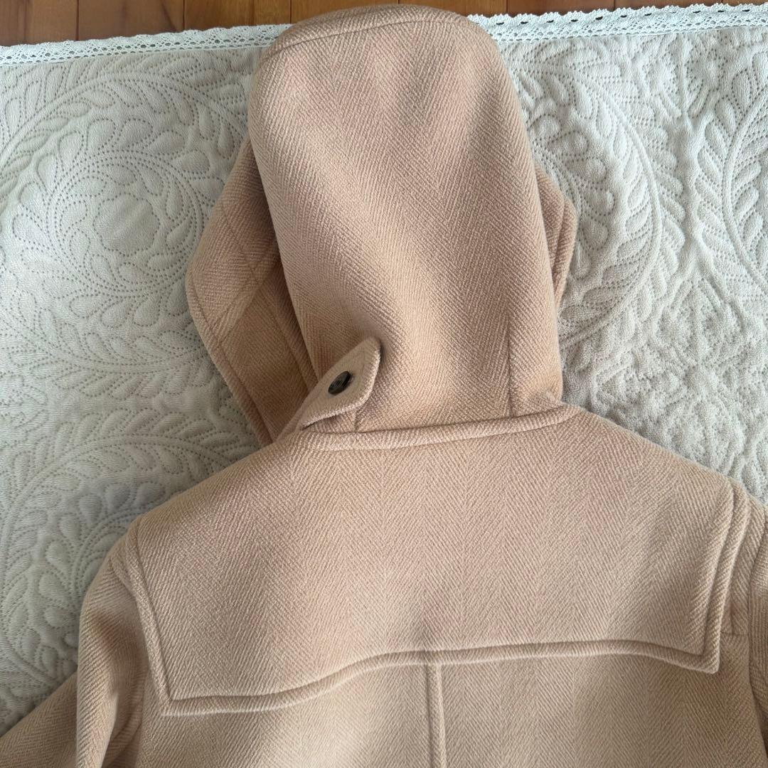 【美品】高級ヘリンボーン バーバリーロンドン 英国製 ベージュ ダッフルコート