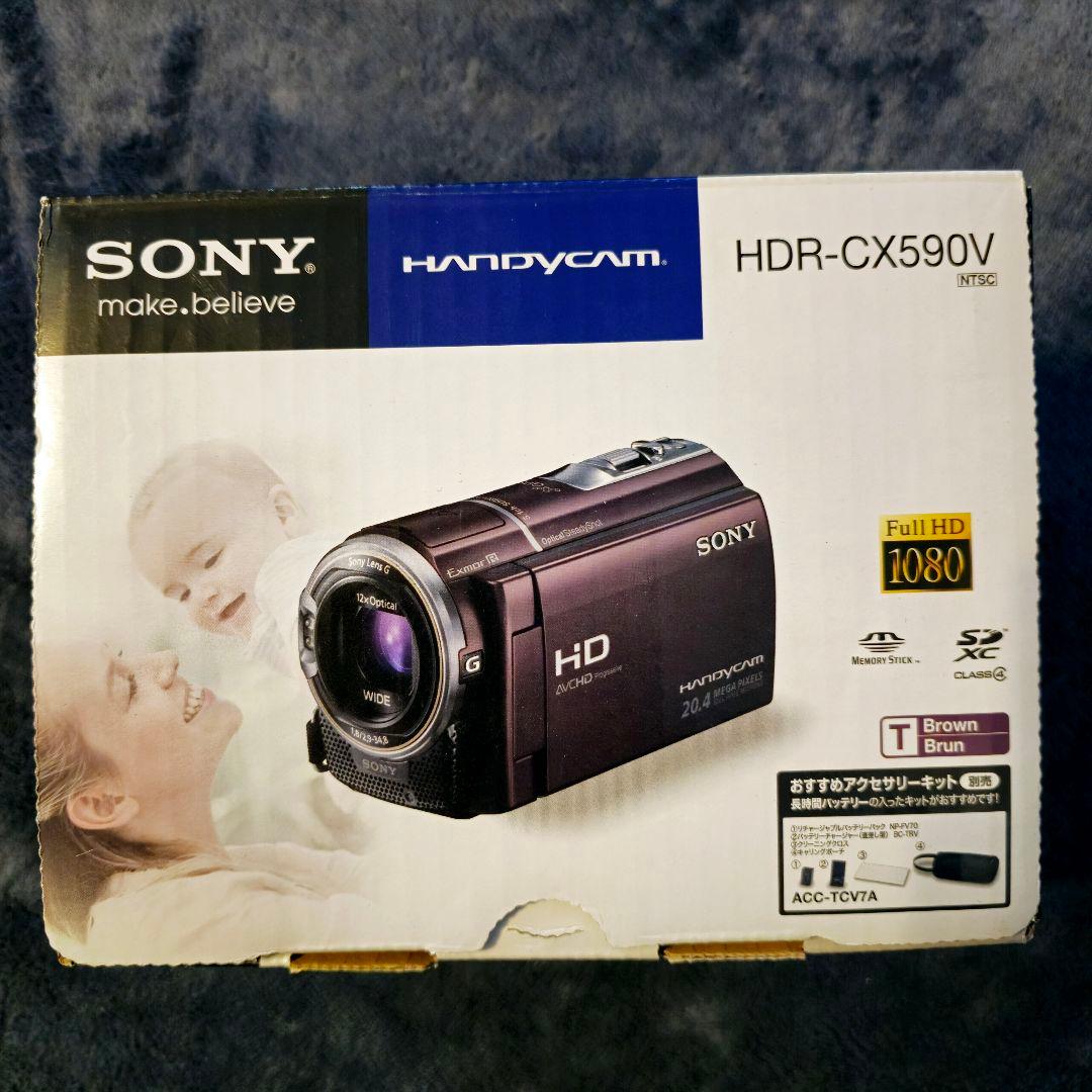 【美品中古】SONY HDR-CX590V ハンディカム