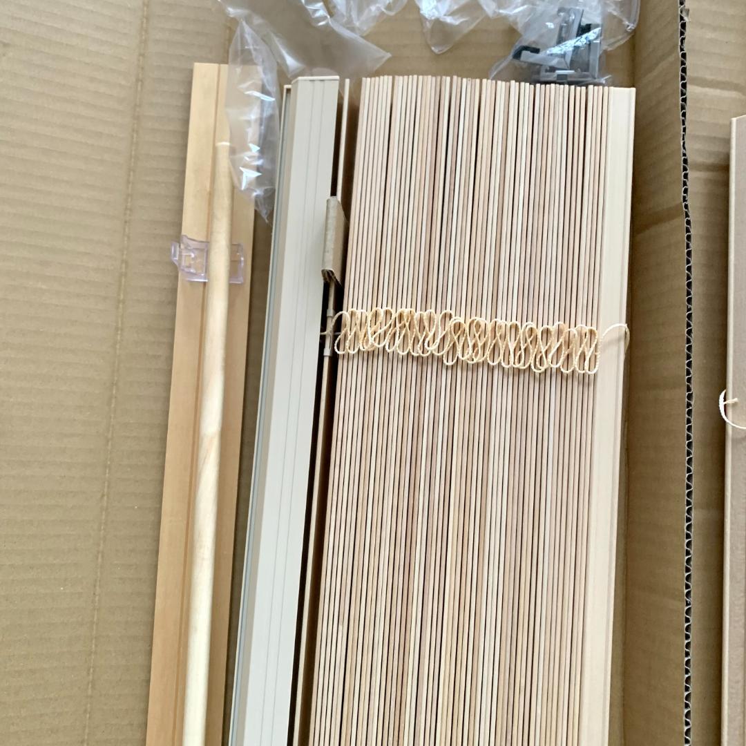 【美品】日本製・天然木 ウッドブラインド モクホーム 2個セット