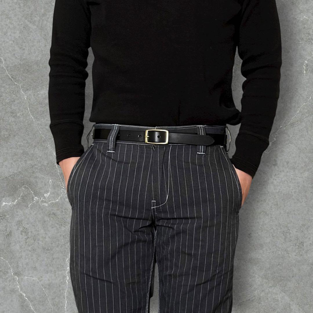 D*N様 スタッズナローベルトフラワーブラス23mm 32inch