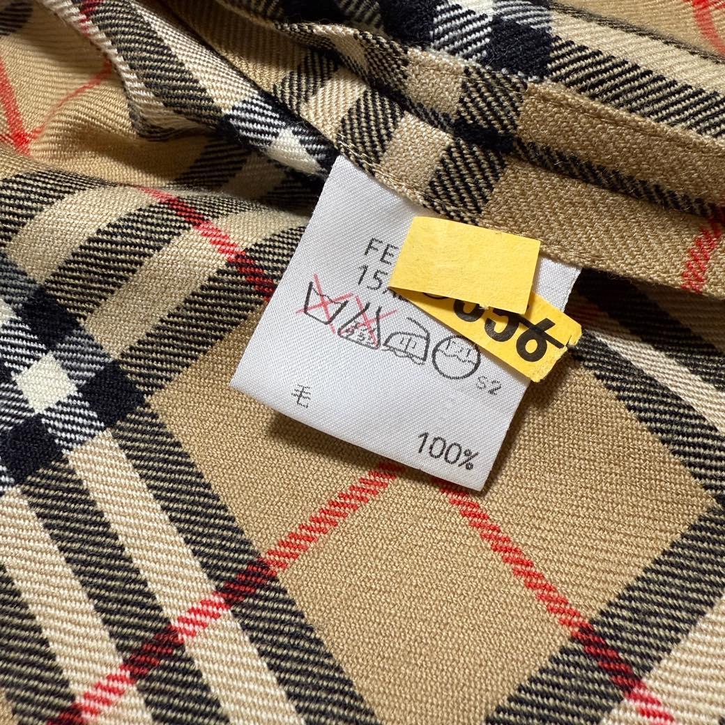 希少サイズ BURBERRY 金ロゴボタン ノバチェック シャツ ヴィンテージ