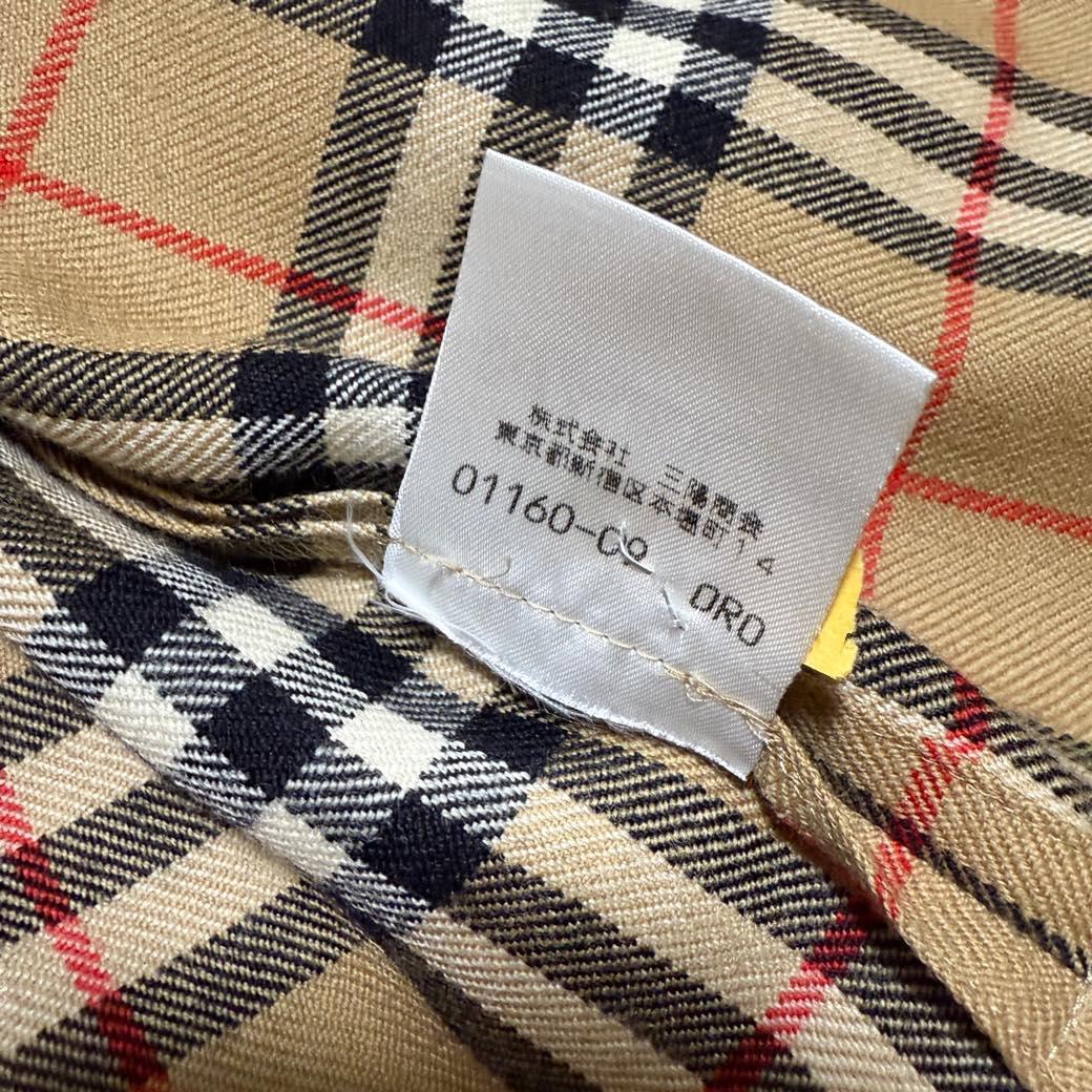 希少サイズ BURBERRY 金ロゴボタン ノバチェック シャツ ヴィンテージ