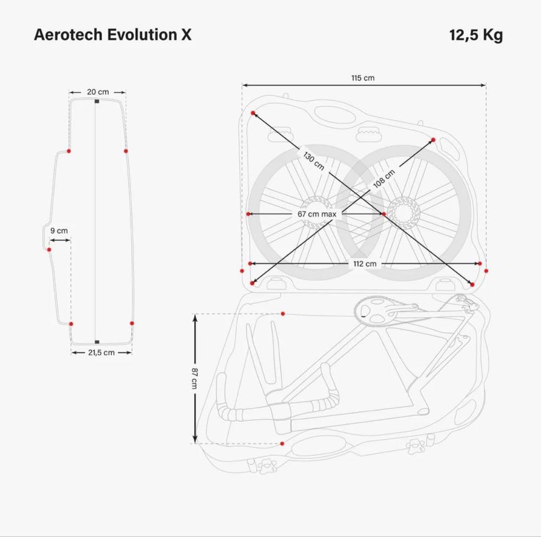 SCICON(シーコン）　AEROTECH EVOLUTION X TSA輪行用