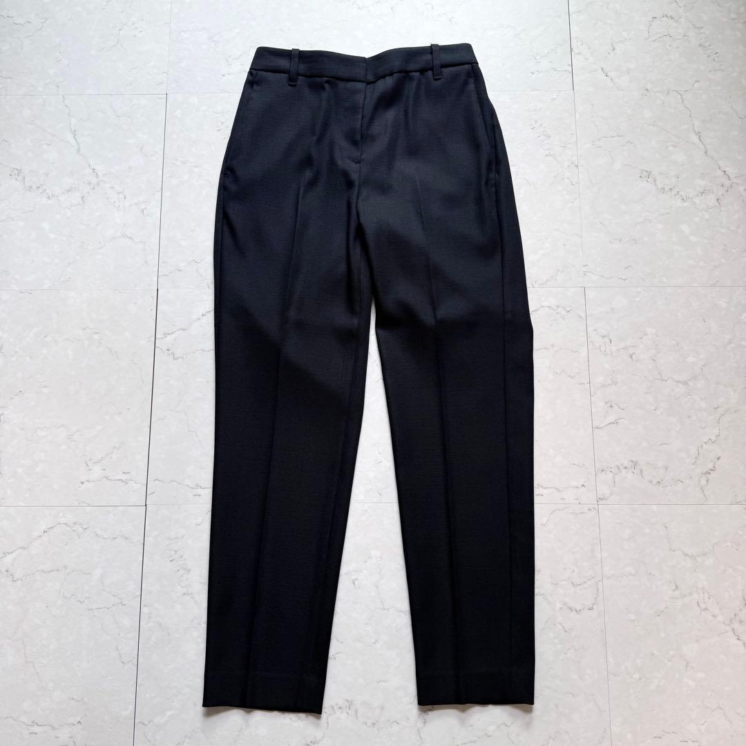 美品 プラステ スーツ セットアップ ノーカラー パンツ M ウォッシャブル