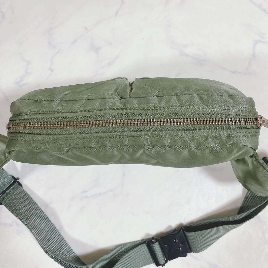 ポーター　PORTER　タンカー　ボディバッグ　斜めがけ　 セージグリーン