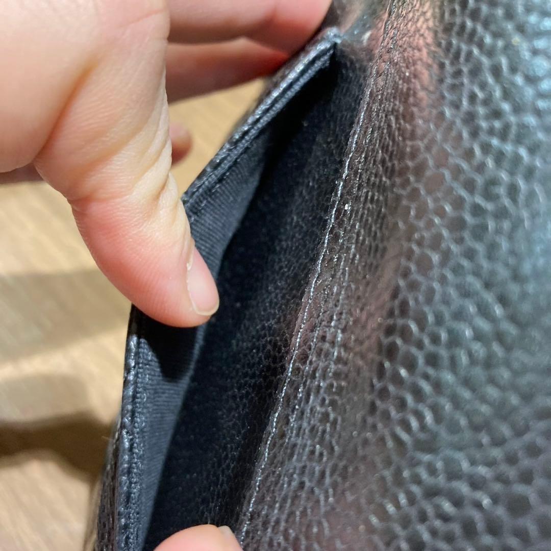 CHANEL シャネル ココマーク マトラッセ キャビアスキン スマホケース 箱