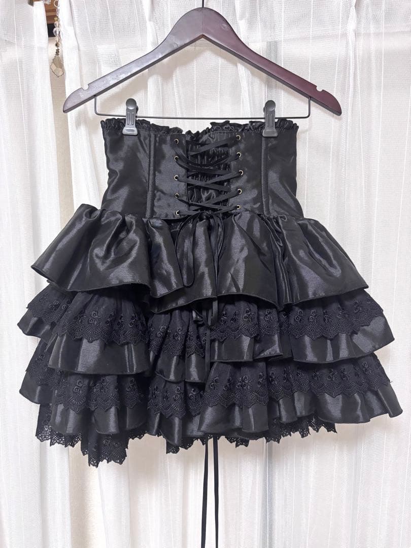 Vallée lys ミニコルセットスカート ブラック 黒