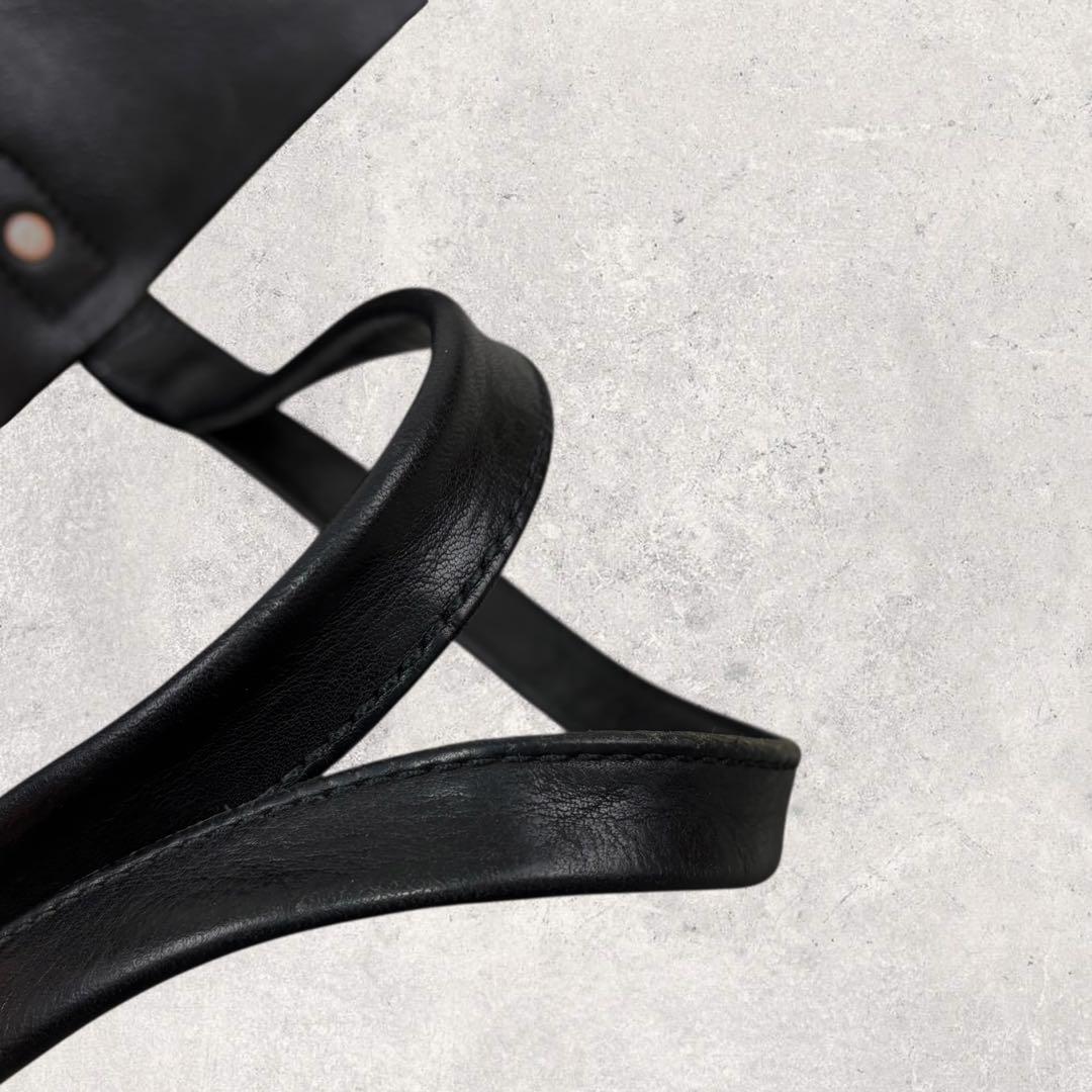 BOBSLOW BEAMS別注 Bono 栃木レザー トートバッグ ブラッ