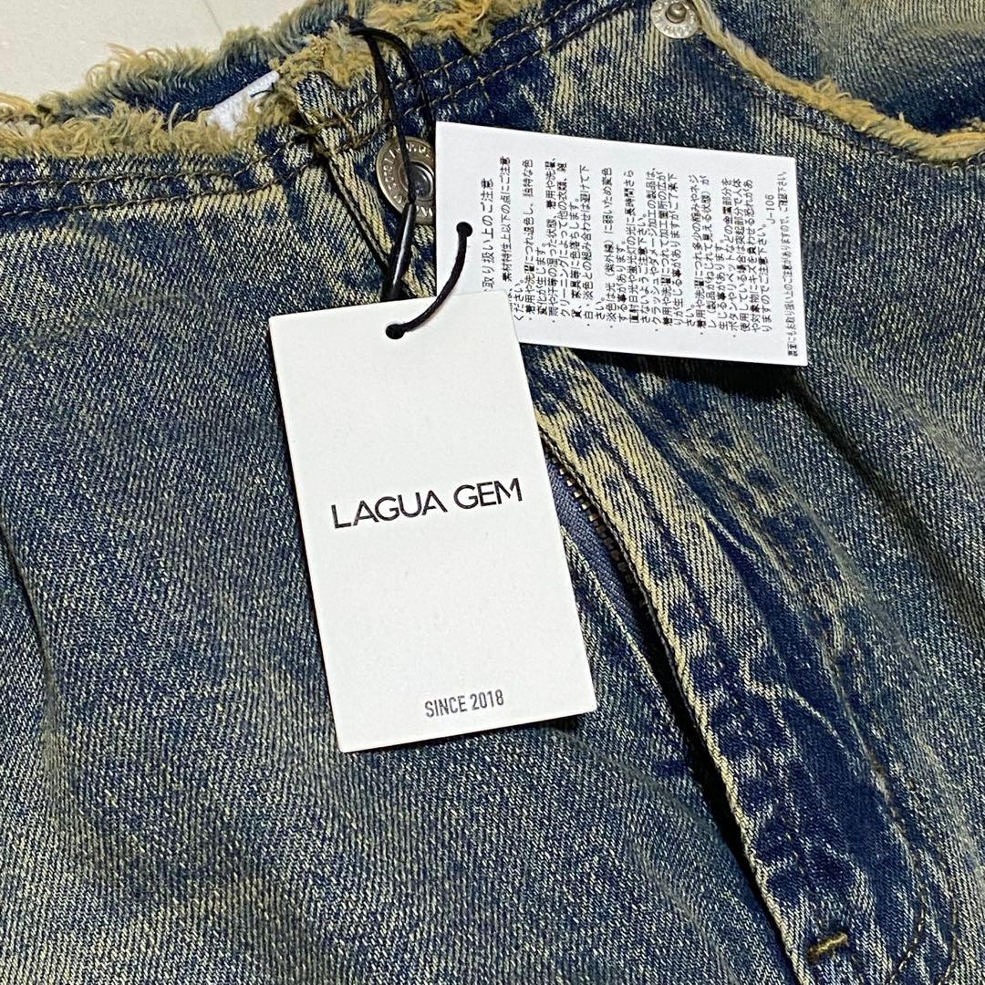 新品　LAGUA GEM CUT OFF LOOSEY ジーンズデニム 24