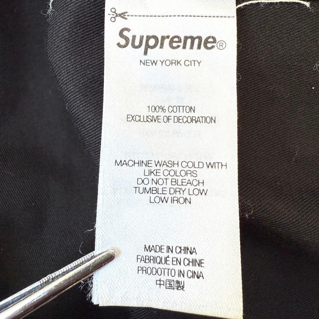 【ウォンビン着用✨】シュプリーム スモールボックスロゴ長袖シャツ 黒 M 美品◎