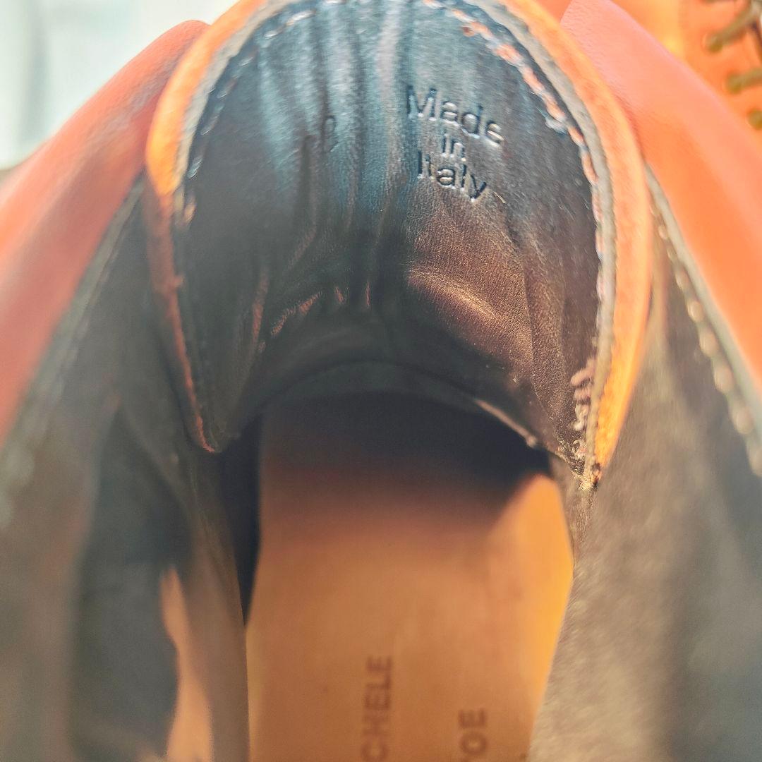 【未使用級極美品】HEELANDTOE　高級バーガンディワークブーツ　イタリア製