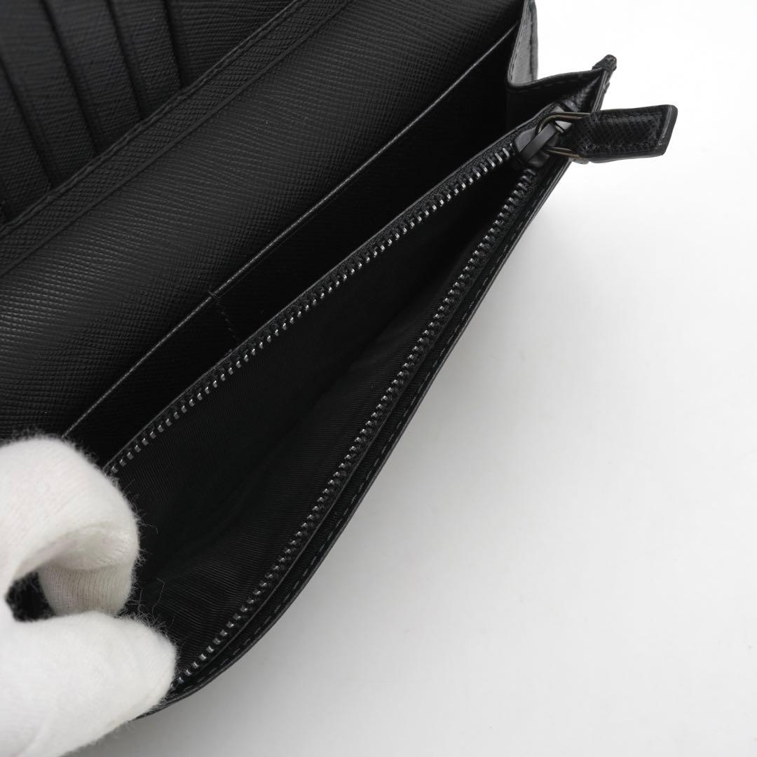 ✨極上美品・箱付き✨　プラダ　長財布　サフィアーノレザー　メタルロゴ　バイカラー