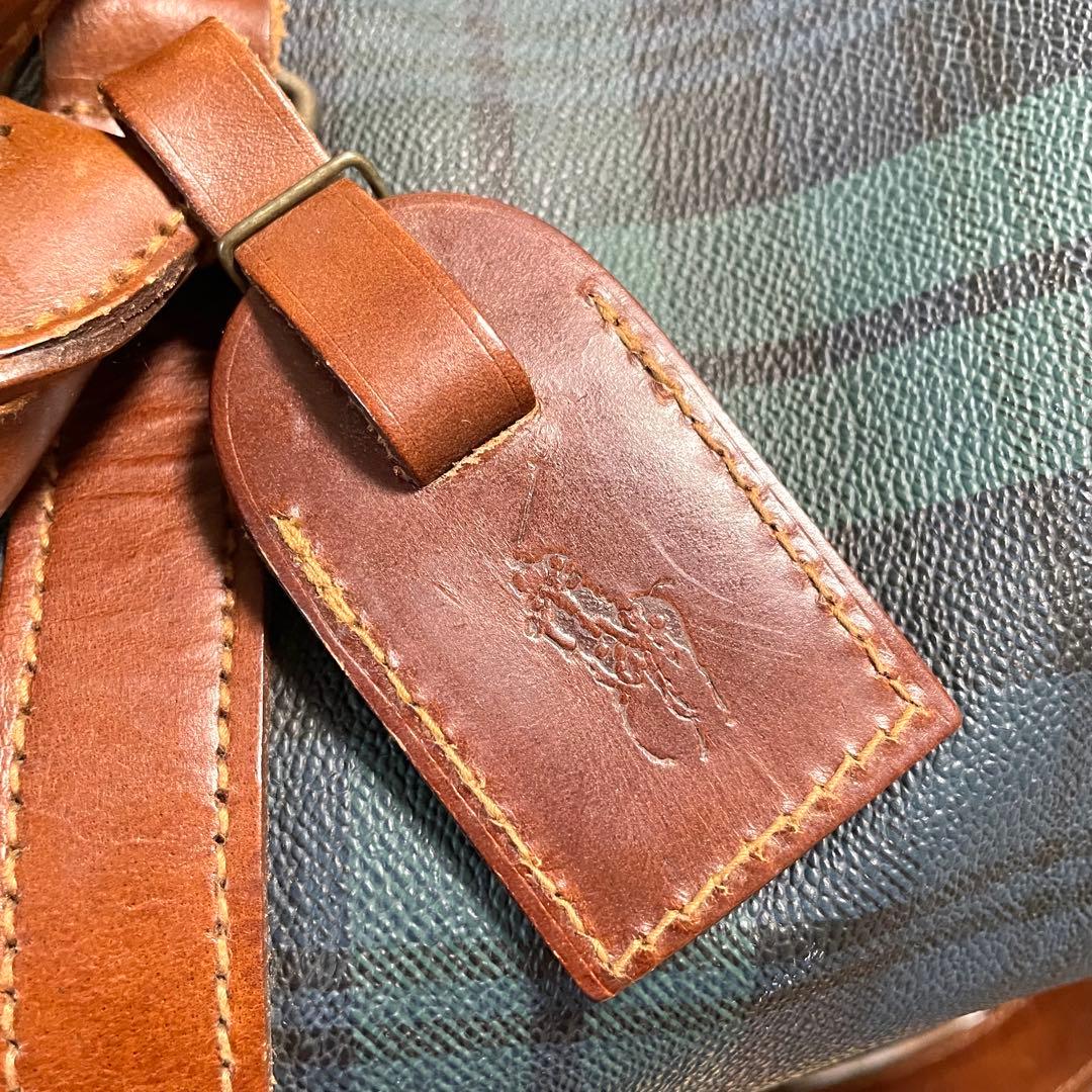 Polo Ralph Lauren ボストンバッグ チェック 大容量 ラージ