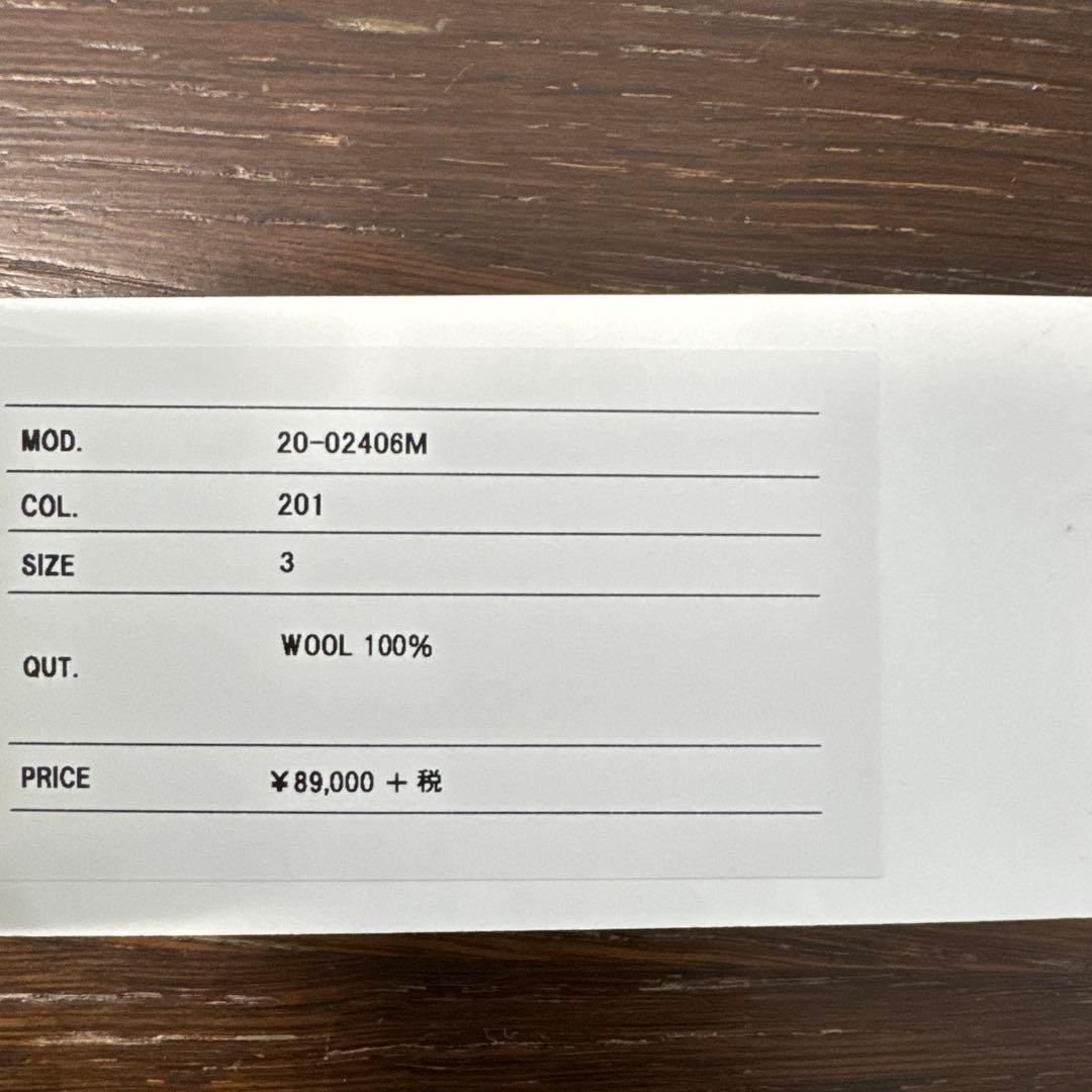 sacai 20AW ジップアップウールニットブルゾン サイズ3