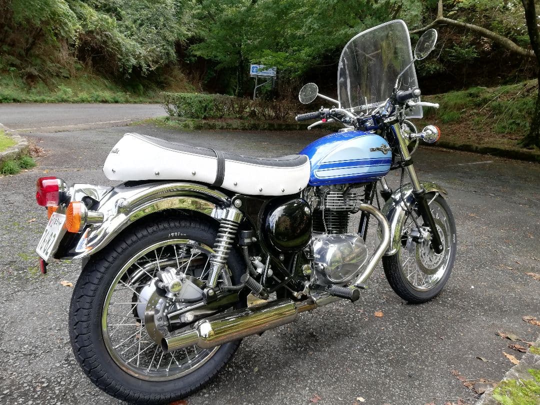 エストレヤ 純正オプション　レトロシート ブラック/ホワイト