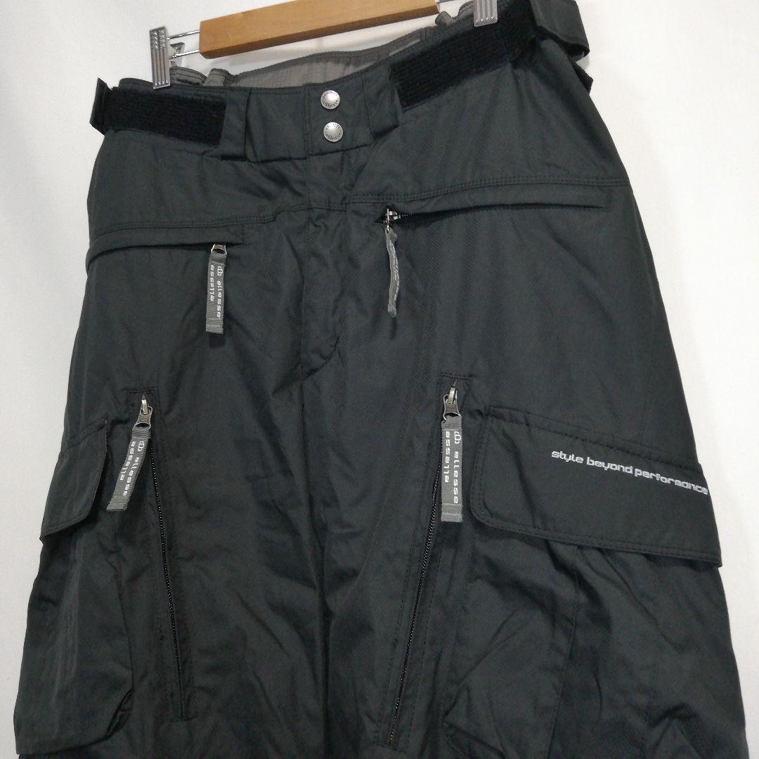 ellesse メンズ スノボウェア スキーウェア 上下セット カーキ エレッセ