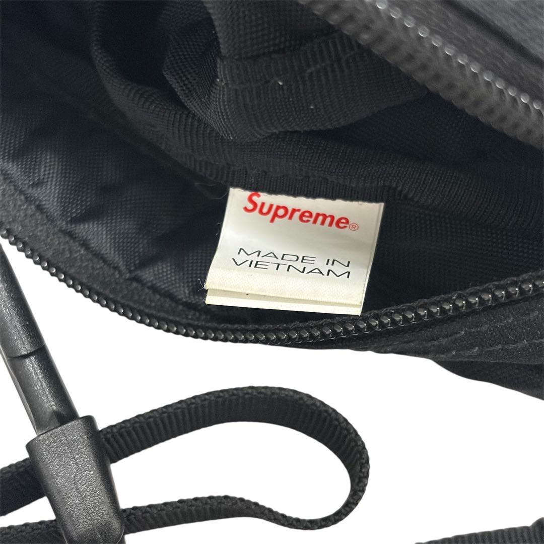 極美品　Supreme 刺繍ロゴ ウエストバッグ 黒 ヴァンパイヤ　ボディバッグ