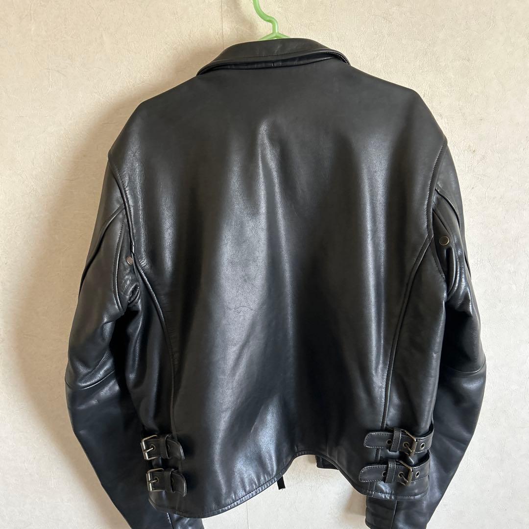 お値下げ！K'S LEATHER ブラックレザー シングルライダース