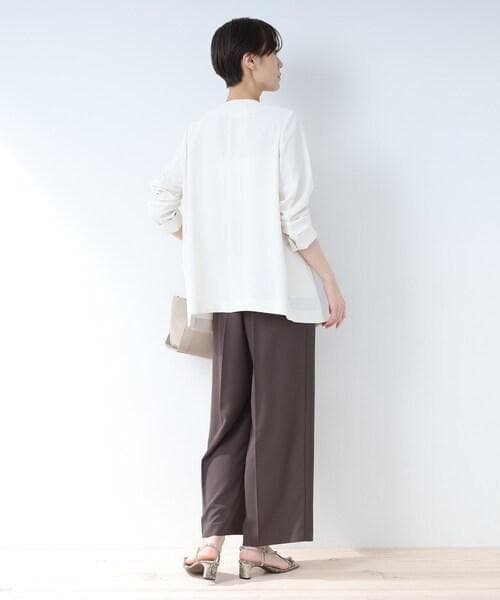 新品未使用品【INDIVI】ジャケット＋ワイドパンツ S　 白　ホワイト