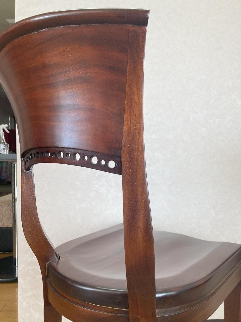 クラシック木製チェア ダークブラウン