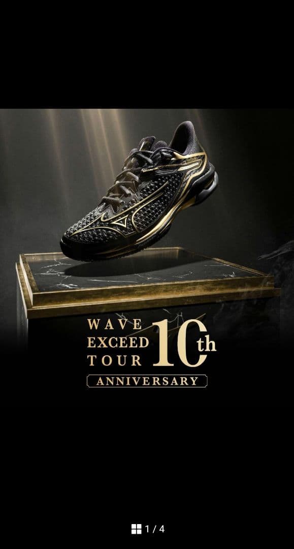 ミズノ テニスシューズ　27.5　ウエーブエクシード 10th