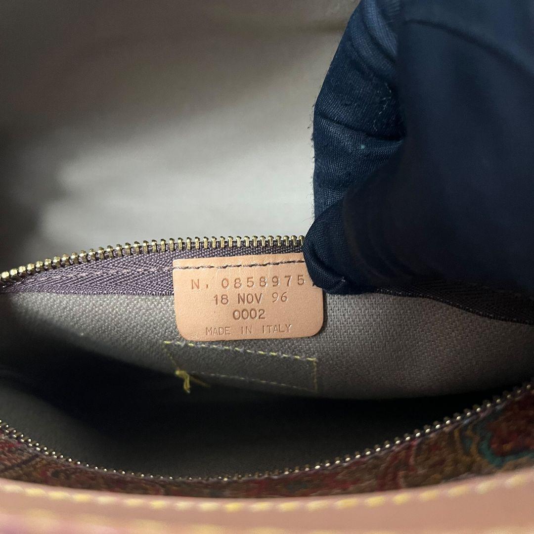 極美品　エトロ　ETRO　ミニボストンバッグ　ハンドバッグ　ペイズリー柄