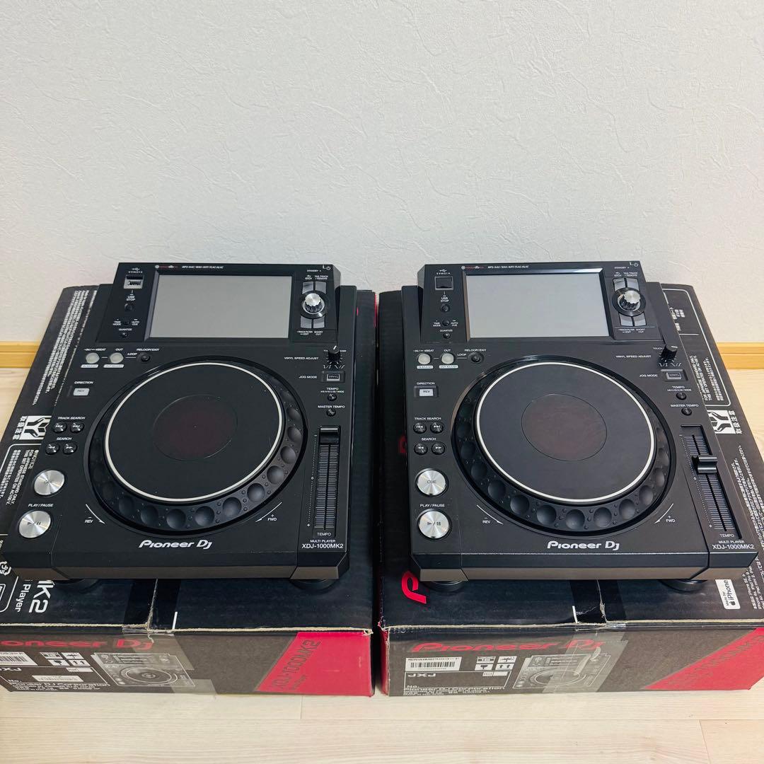 XDJ1000mk2ペア （オヤイデRCA×2、ケーブルケース付属）