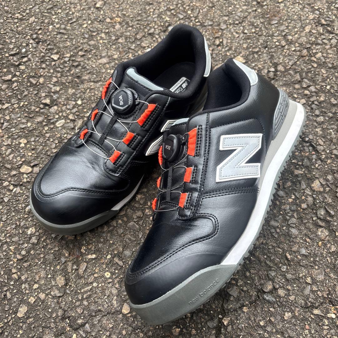 New Balance ボアシステム 安全靴 ブラック/オレンジ