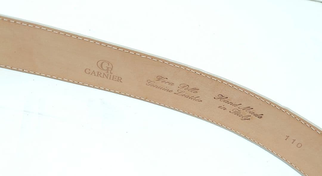 GARNIER ガルニエ ドラゴンバックル シャークスキン型押し ベルト