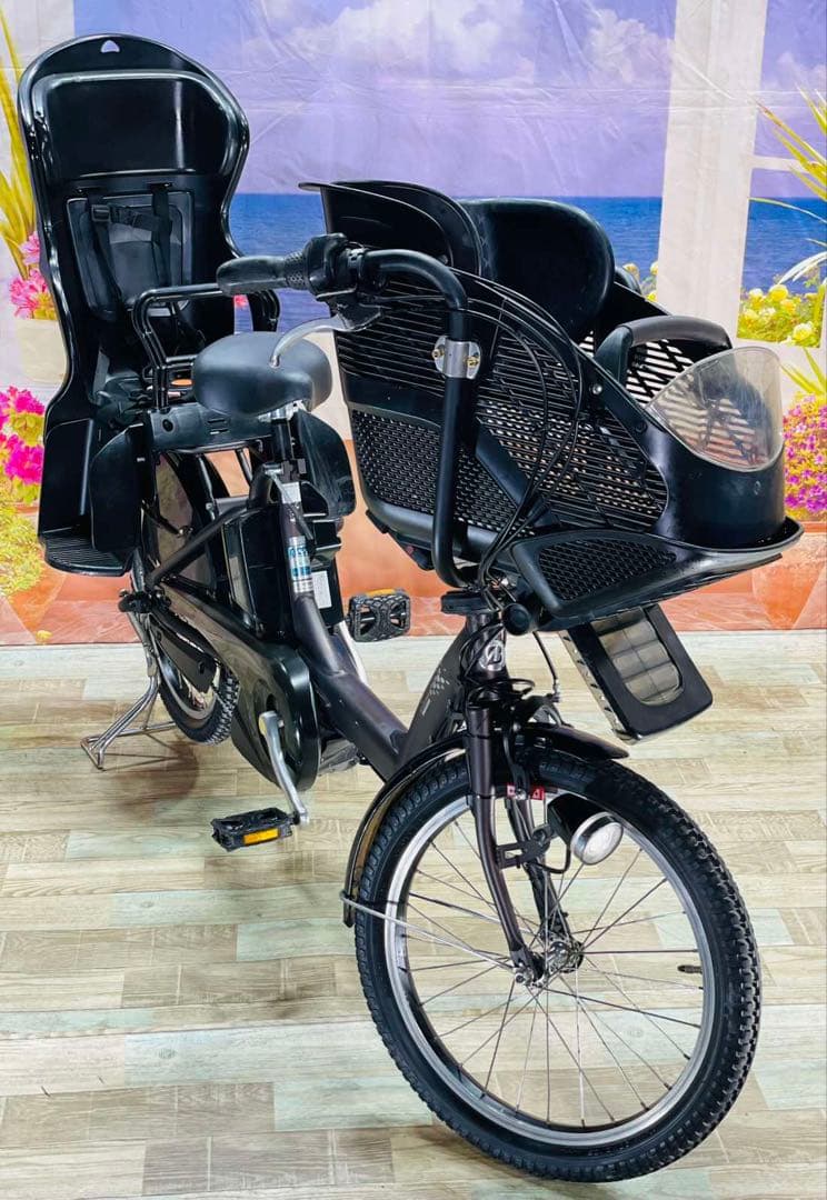 超特価！アンジェリーノ12AH⭐️ブリヂストン子供乗せ電動アシスト自転車Y2388