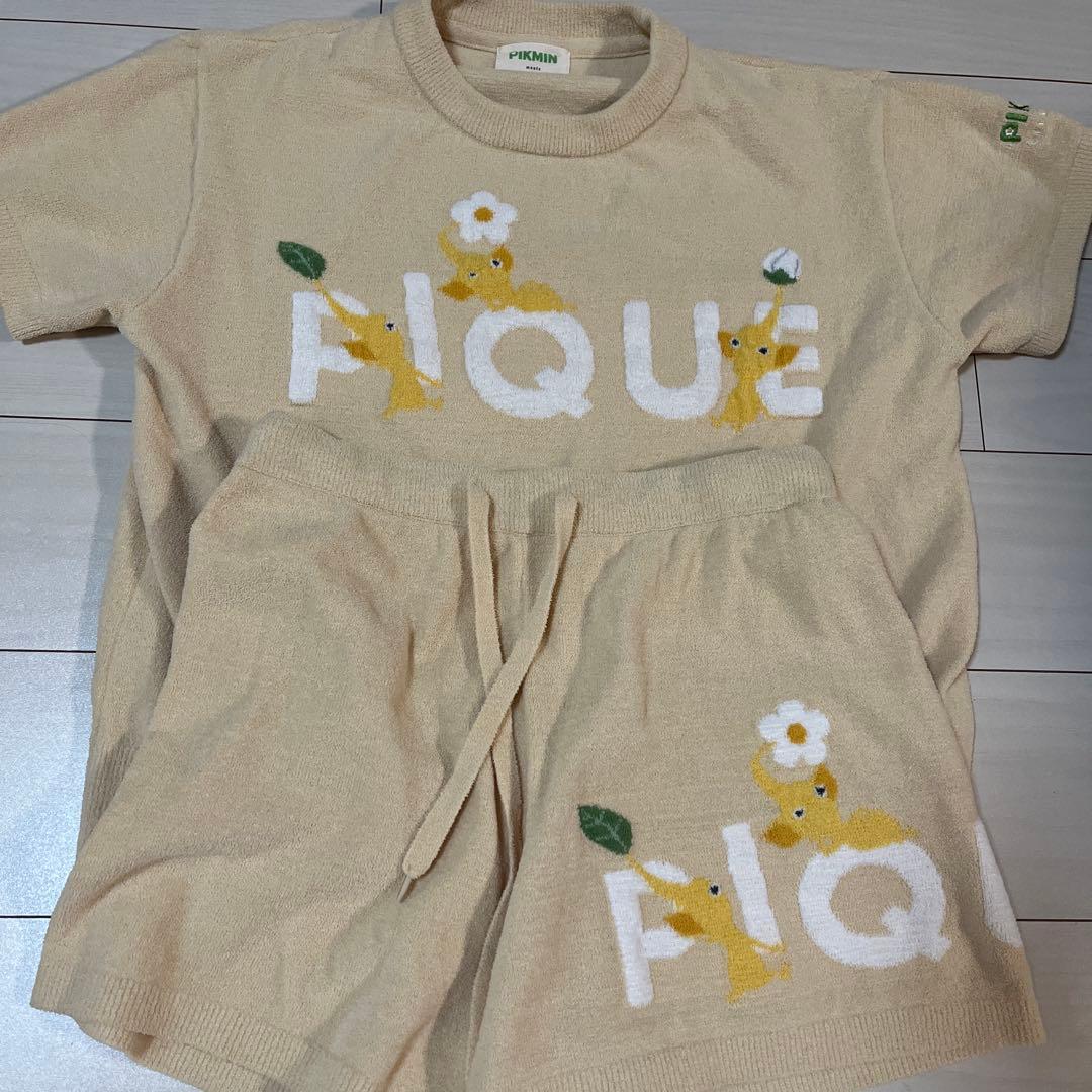 ジェラピケ　ピクミン　イエロー上下セット