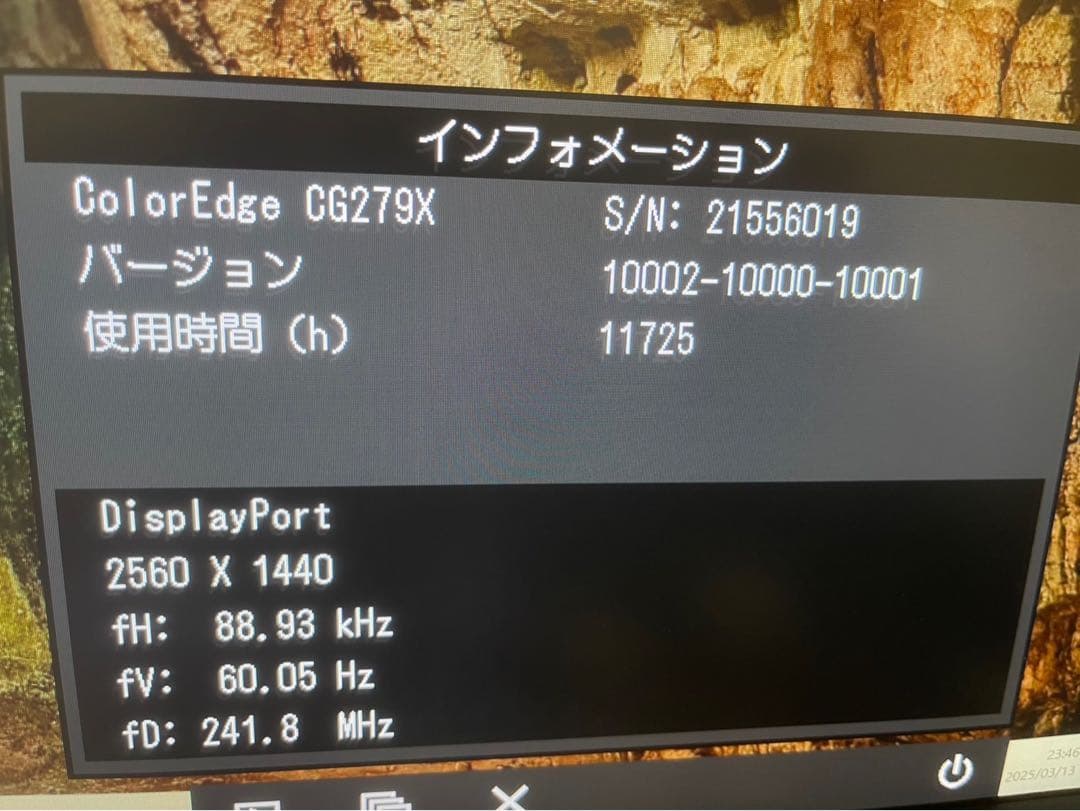 EIZO ColorEdge CG279X モニター 12月迄購入者無しなら削除