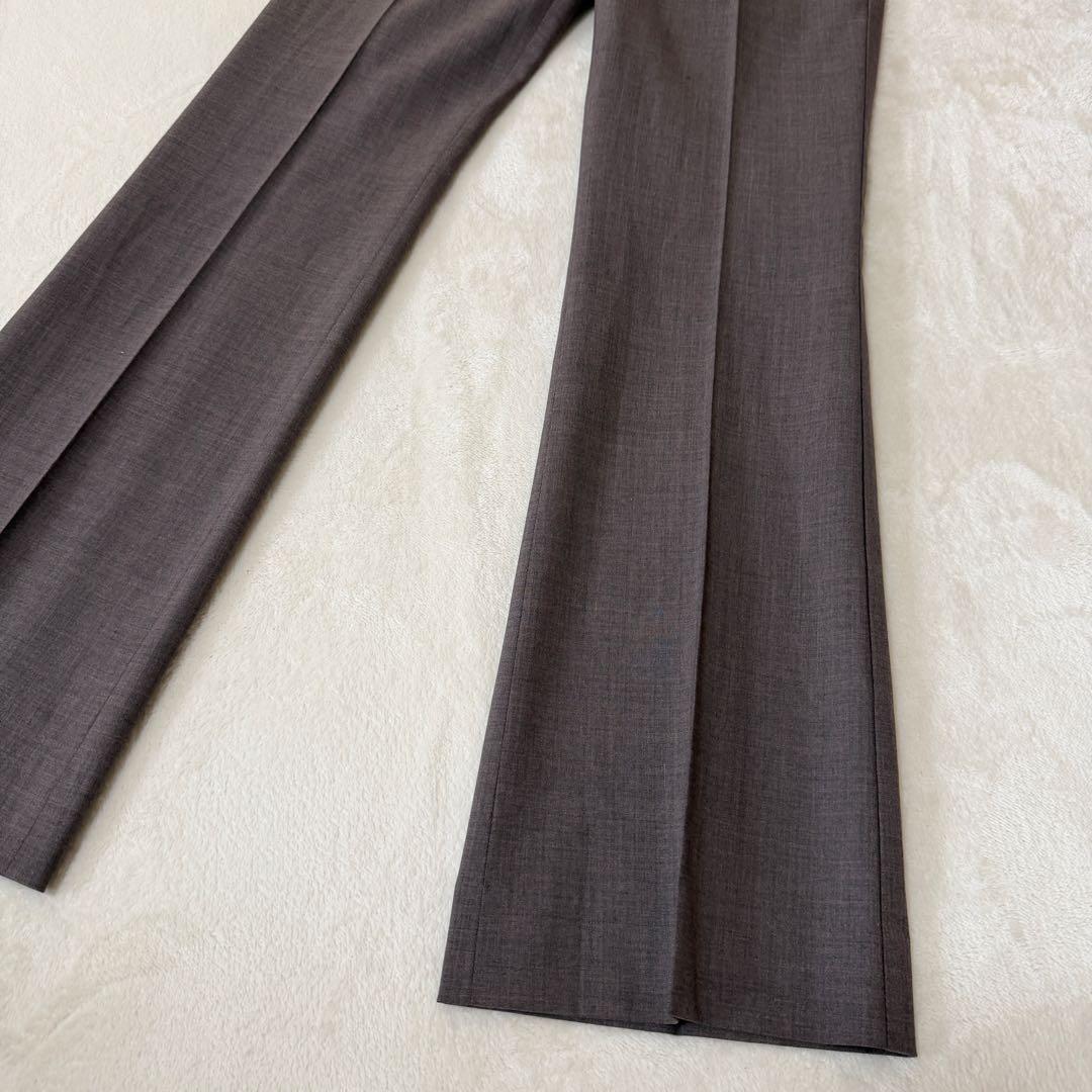 美品✨セオリー パンツスーツ　セットアップ　ブラウン　0 美脚パンツ　ウール混