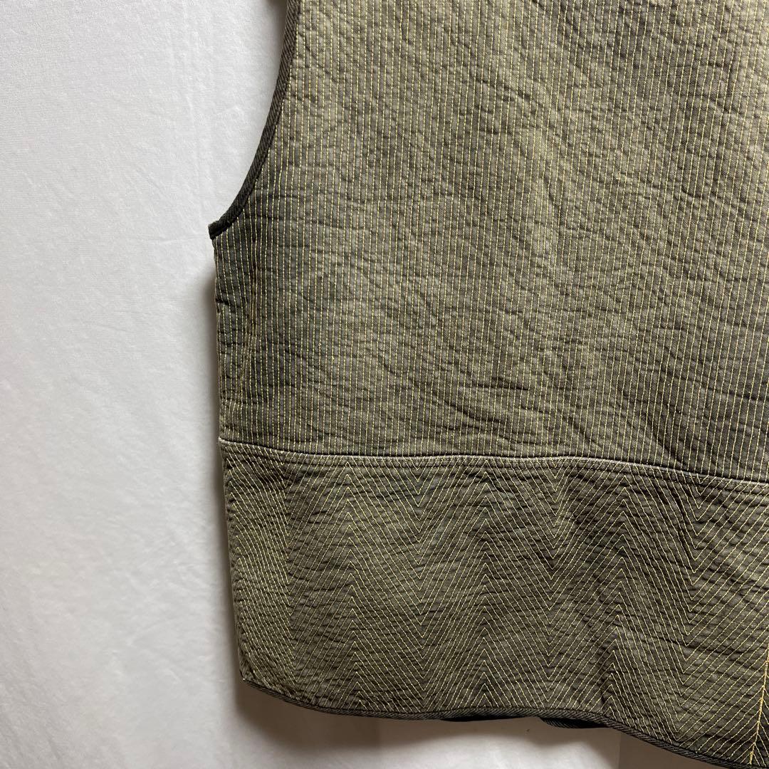 KAPITAL キャピタル　ベスト　裏地ウール　刺子　刺し子　サイズ　4