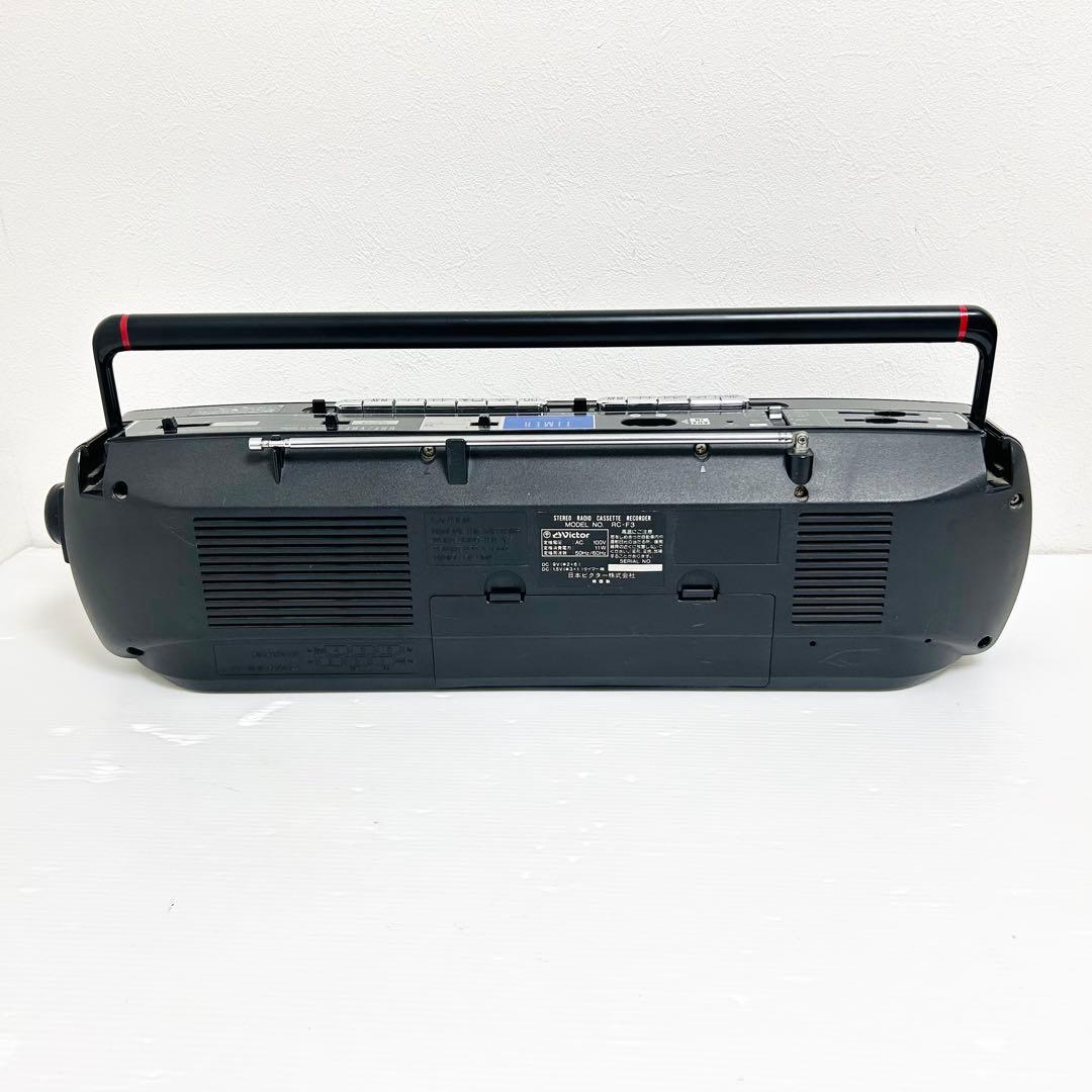 Victor ステレオラジカセ カセットプレーヤー RC-F3 ブラック