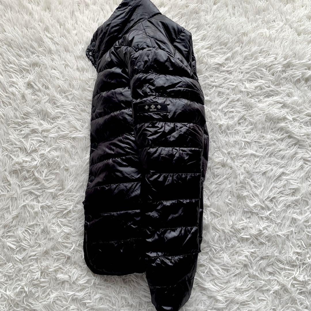 【美品】TATRAS タトラス ダウン ジャケット ワッペン ブラック