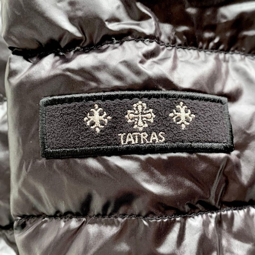 【美品】TATRAS タトラス ダウン ジャケット ワッペン ブラック
