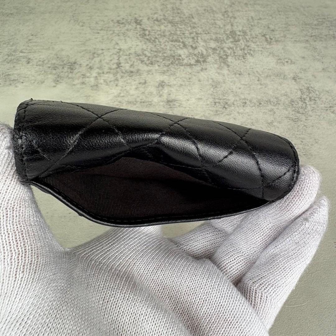CHANEL キーリング　キーケース　マトラッセ　ラムスキン　カードケース