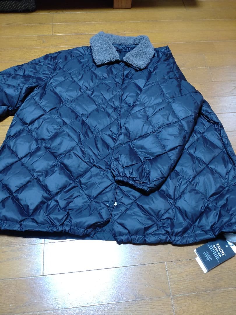 アンフィーロ　TAIONコラボ ボア襟 リバーシブルダウン