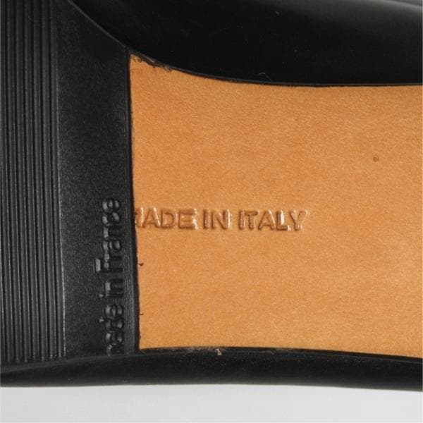 N*i様 Ferragamo ヴァラ リボン パンプス 黒 5C ヒール3.5c