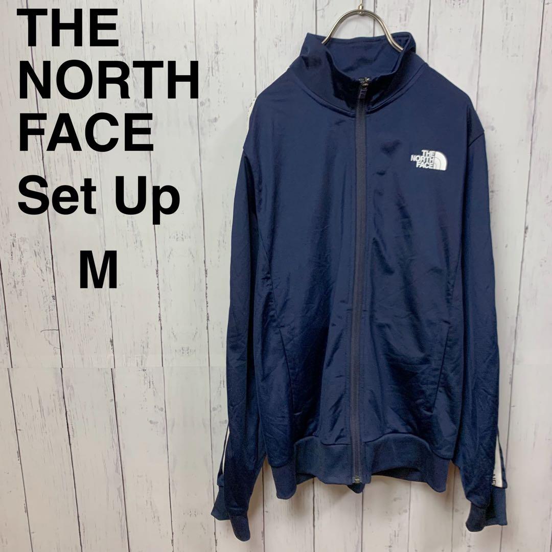 ノースフェイス セットアップ ジャージ メンズ M 紺 ストレッチ ウェア 上下