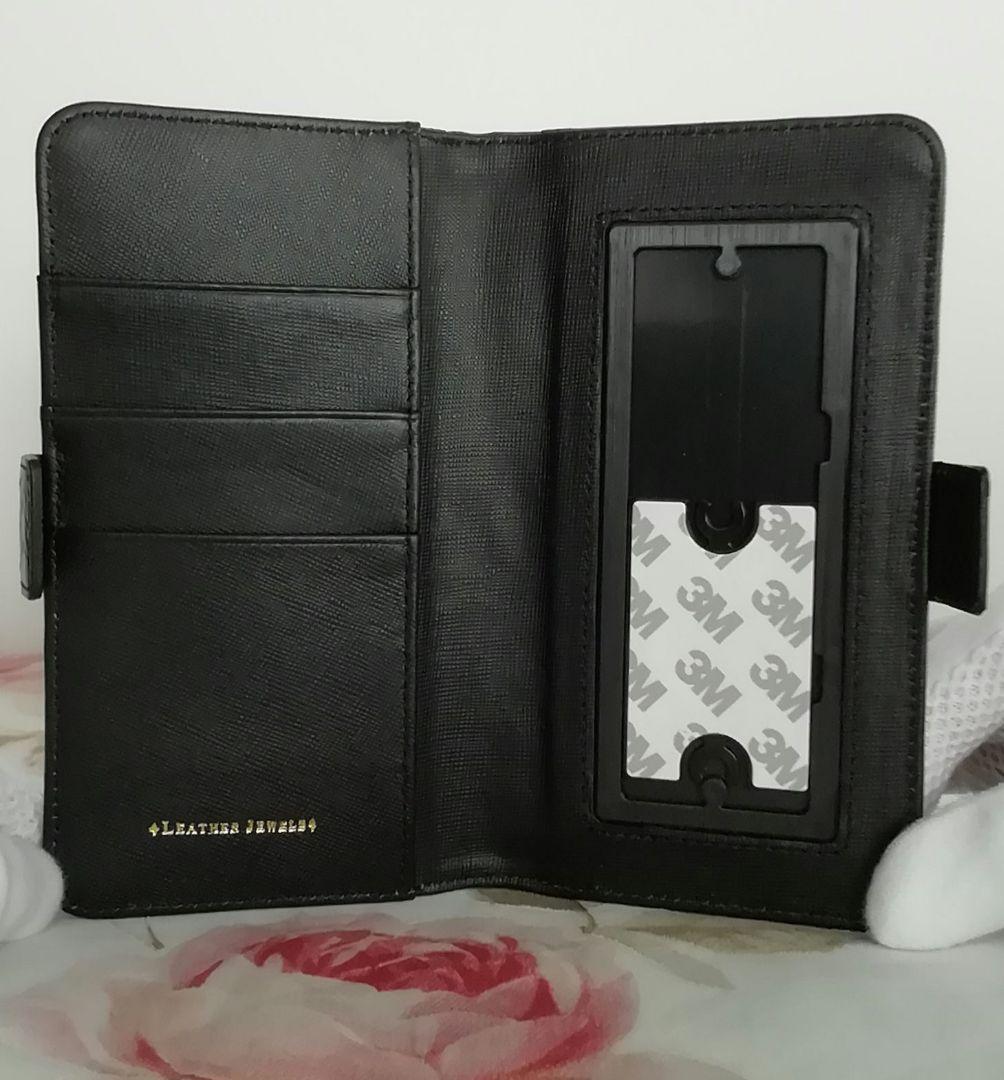 ☆レザージュエルズ☆マットクロコダイル☆スマホケースZAOタマミワタナベADMJ