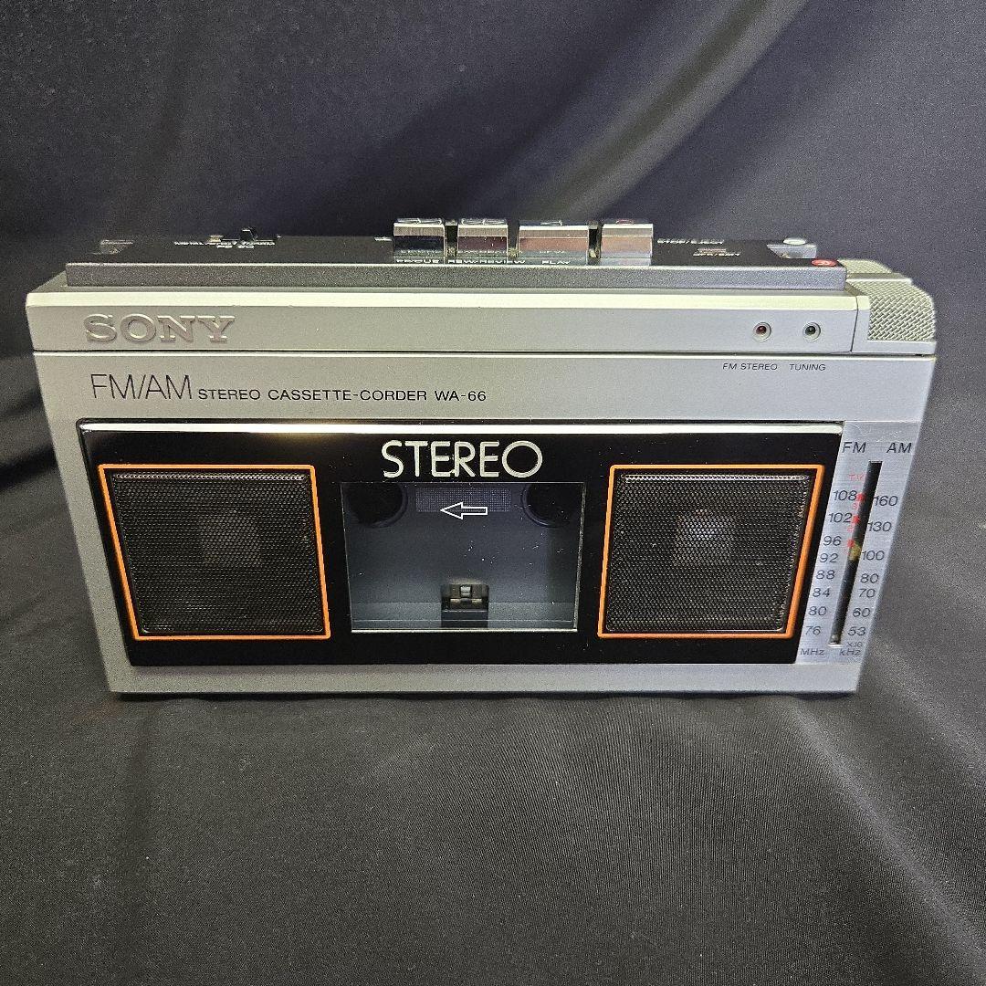 ジャンク　SONYラジオ カセットプレーヤー　WA-66