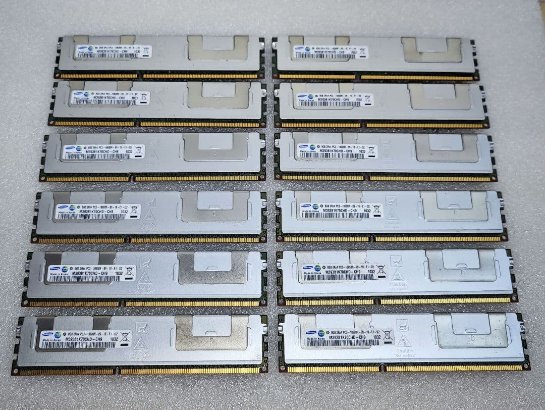 サーバー用メモリ 8GB 12枚セット