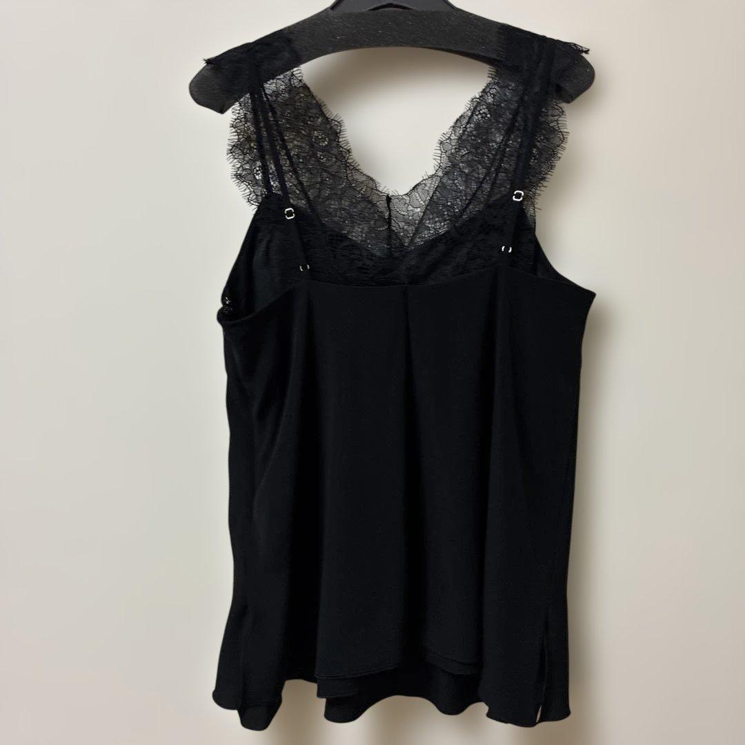 新品未使用ánuans レーストリムカップインキャミソール　ブラック