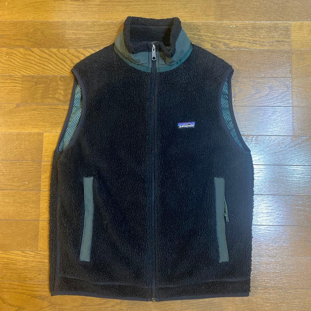 90s USA製 PATAGONIA レトロX ベスト M ブラック