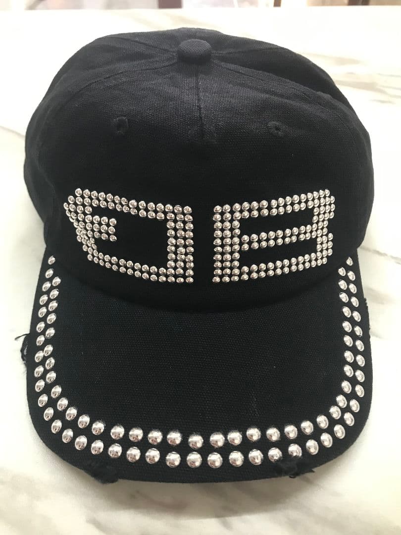 未使用 BEEDEN BD STUDS DAMAGE CAP BLACK #04