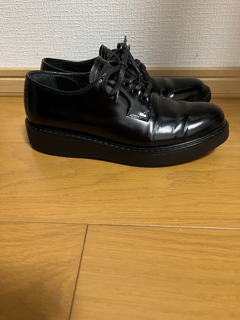 あした　PRADA ブラック レースアップシューズ 美品