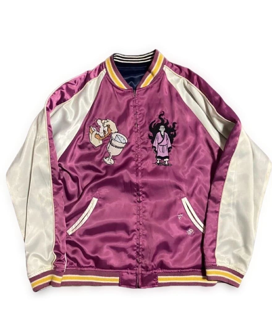 希少　横山光輝 三国志 スカジャン リバーシブル 曹操・左慈　　墓場の画廊