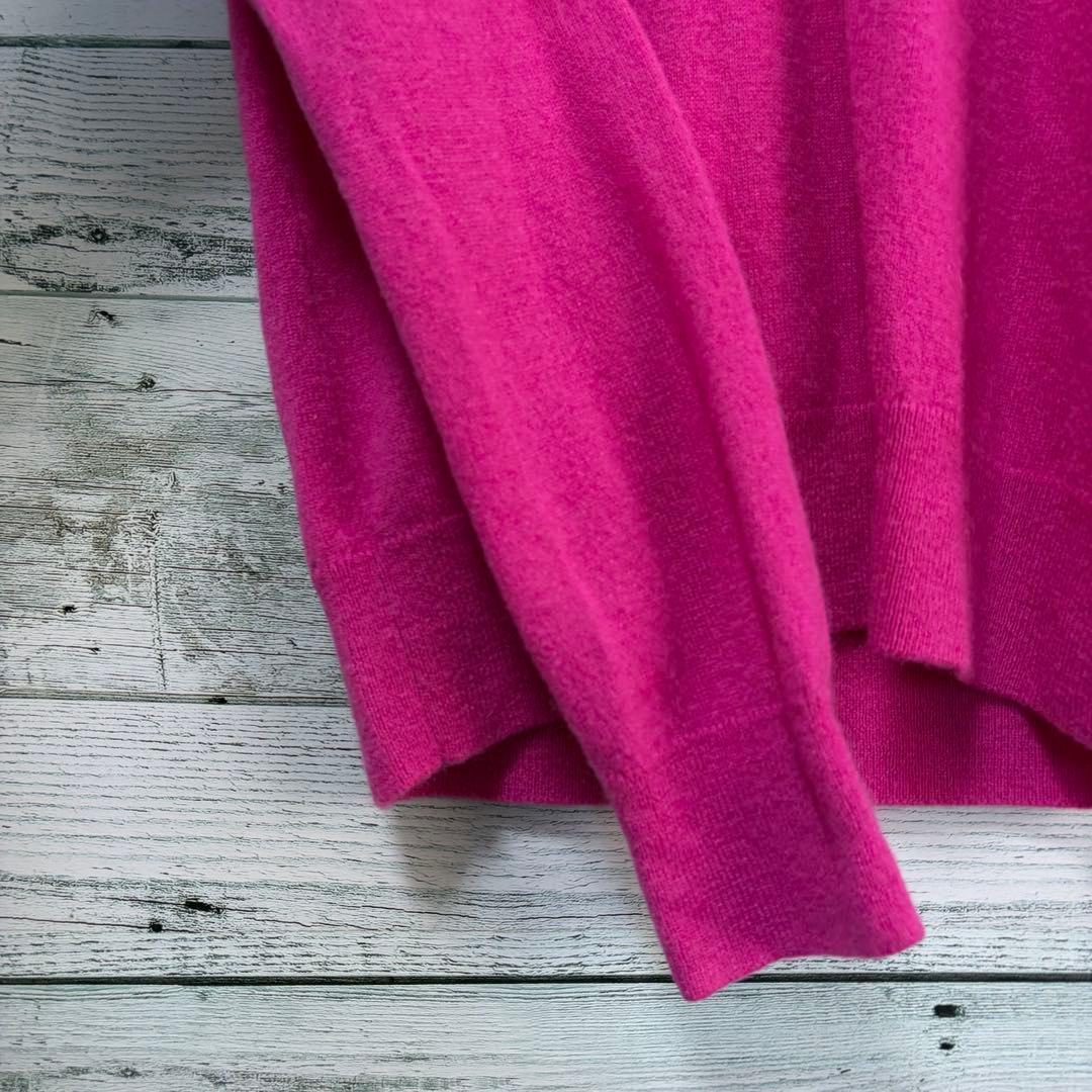 ☆高級カシミヤ100%☆セオリー　Vネックニットプルオーバー ピンク　Sサイズ